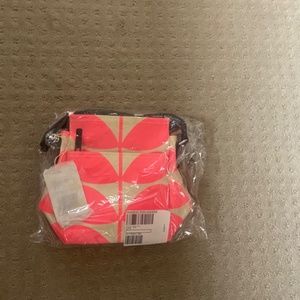 Orla Kiely Ranger Cotton Coated Crossbody Bag Neon Pink NWT